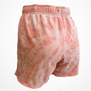La Hearts Pink Tie-Dye Athletic Shorts
